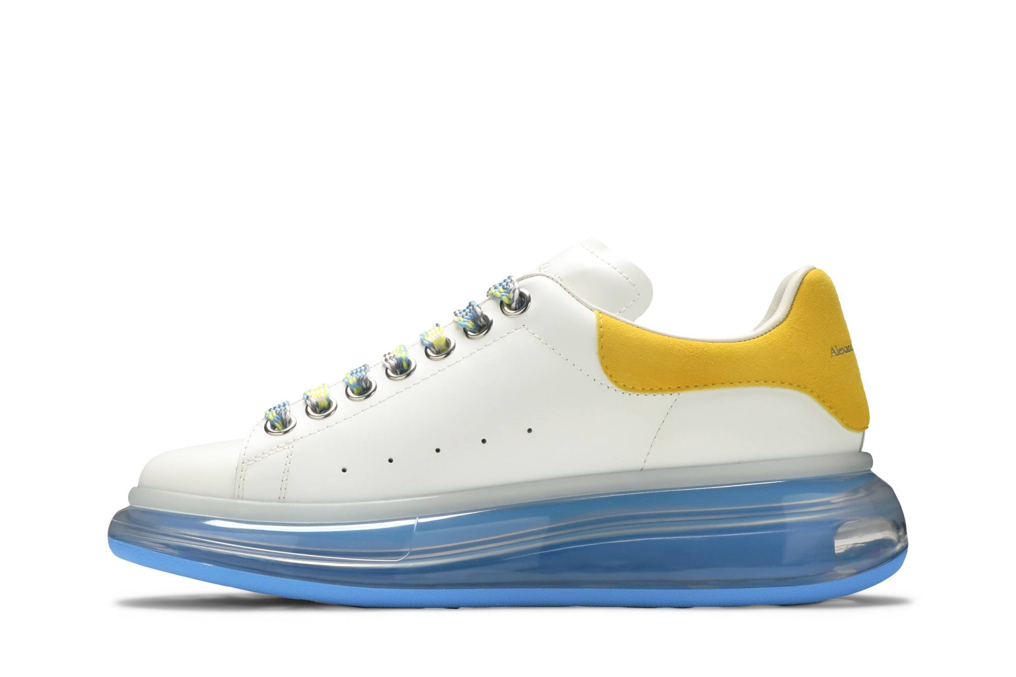 Lookbook 亞歷山大·麥昆 寬型運動 時尚板鞋 女款 白藍黃