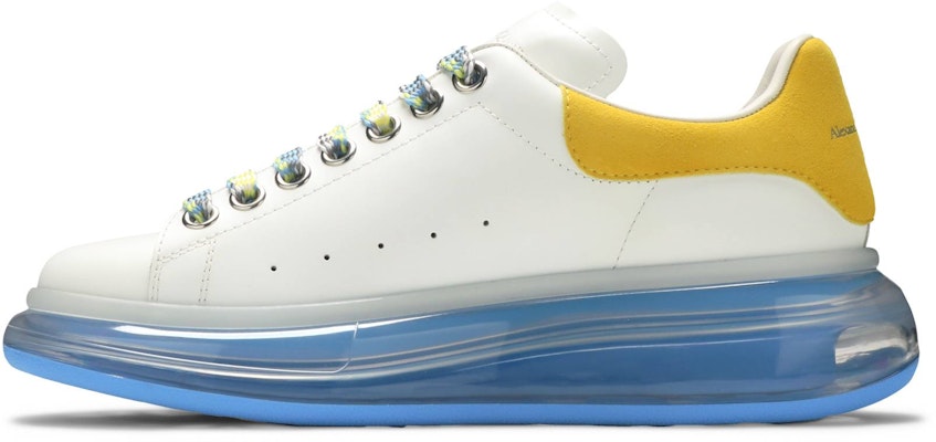 亞歷山大·麥昆 寬型運動 時尚板鞋 女款 白藍黃 Lookbook 亞歷山大·麥昆 寬型運動 時尚板鞋 女款 白藍黃