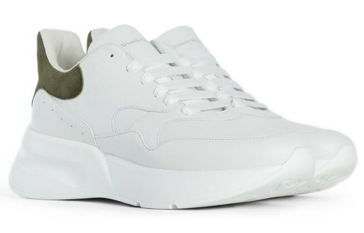 (W) Alexander McQueen Oversized Sneaker 'White Green' 圖 3
