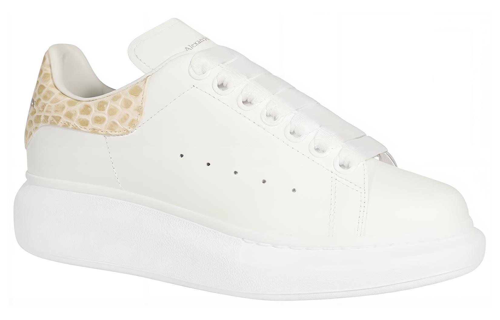 Lookbook (W) Alexander McQueen Kasut Bertumit Tinggi 'Putih Pasir' 553770WIBNA9758