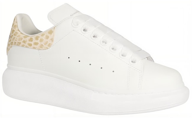 (W) Alexander McQueen Kasut Bertumit Tinggi 'Putih Pasir' 553770WIBNA9758 Lookbook (W) Alexander McQueen Kasut Bertumit Tinggi 'Putih Pasir' 553770WIBNA9758