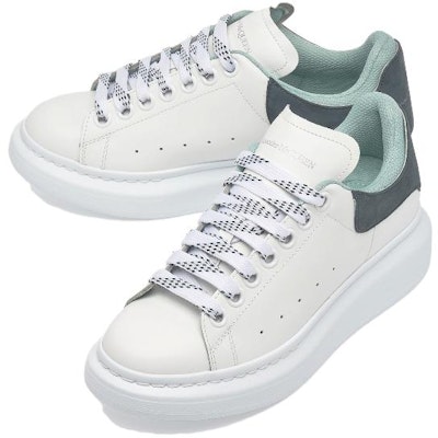 (W) Alexander McQueen Oversized Sneaker 'Putih Anthracite Mint' 697103-WIBNH-9890 Lookbook (W) Alexander McQueen Oversized Sneaker 'Putih Anthracite Mint' 697103-WIBNH-9890
