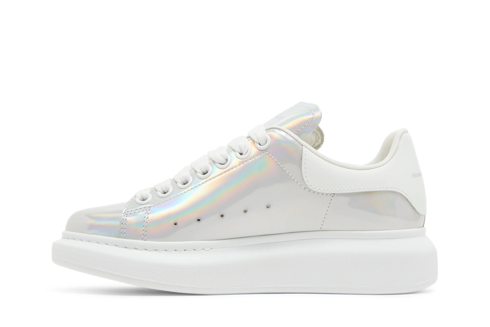 Lookbook 亞歷山大·麥昆 彩虹邊 時尚板鞋 女款 白色