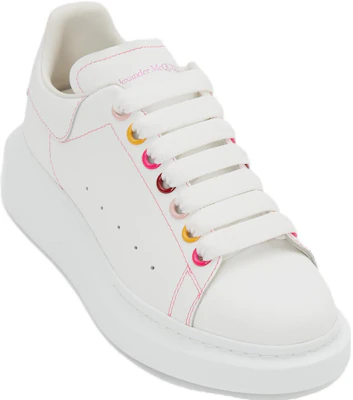(Women) Alexander McQueen Oversized Sneaker 'White Rainbow' 553770-WHZ4S-9466 Lookbook (Women) Alexander McQueen Oversized Sneaker 'White Rainbow' 553770-WHZ4S-9466