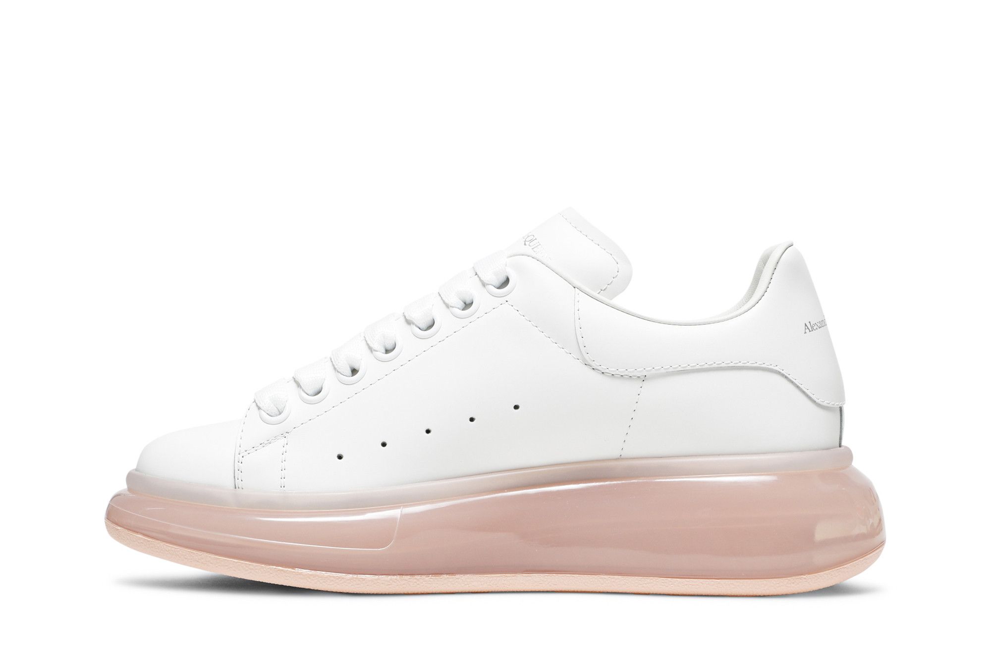 Lookbook (W) Alexander McQueen Zapatillas Oversized 'Blanco Oro Rosa' 611698-WHYBY-9053