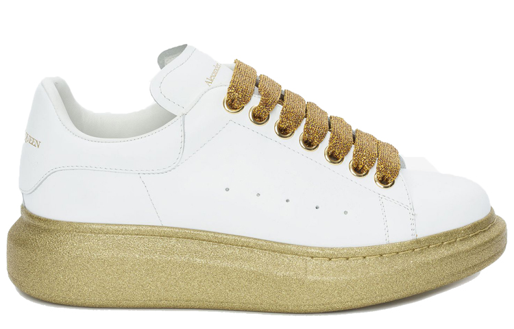 Shop (W) Zapatillas Alexander McQueen Oversized 'Blanco Oro' 553770WHWKV9075