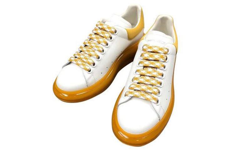 (W) Alexander McQueen Oversized Sneaker 'White/Yellow' 圖 4
