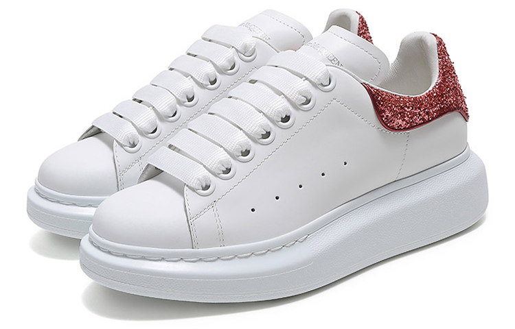 Shop (W) 亚历山大·麦昆 白色珊瑚闪光厚底运动鞋 558945-WHTQI-9097