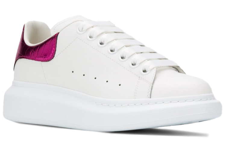 Shop 亞歷山大·麥昆 小牛皮 紫紅尾 女款休閒鞋 白色