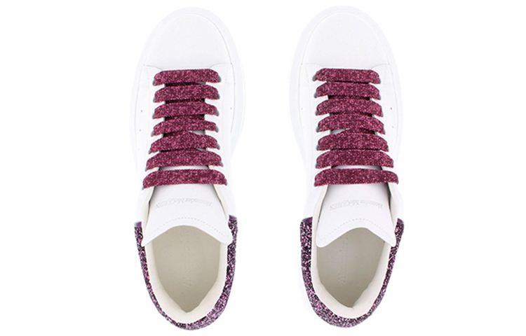 Shop (W) Alexander McQueen Kasut Oversized 'Putih Kelip Mawar' 558945-WHTQ6-9304