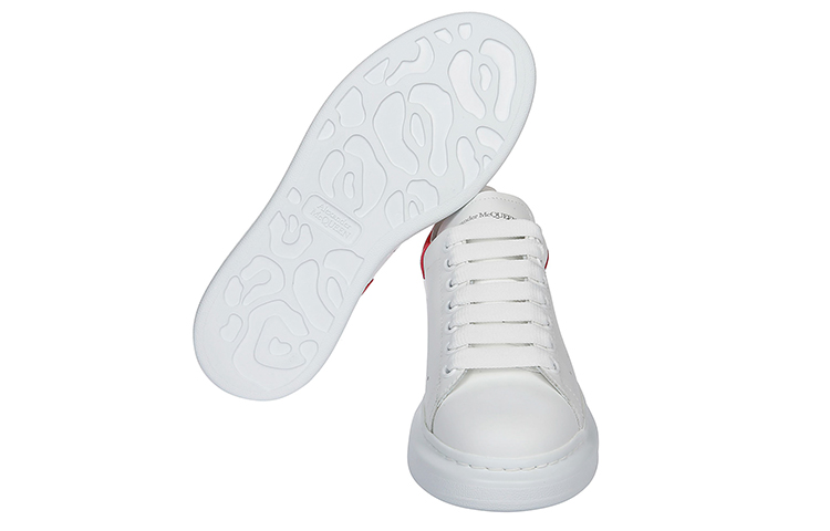 (W) Alexander McQueen Oversized Sneaker 'White Red Tail' 圖 4