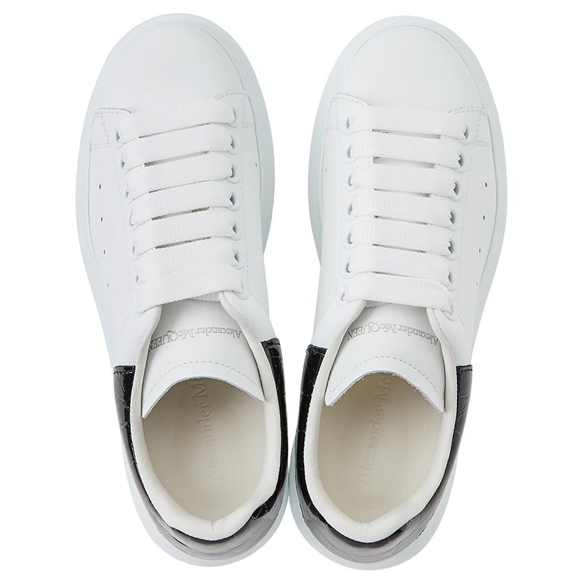 (W) Alexander McQueen Oversized Sneaker 'White Black' 圖 4