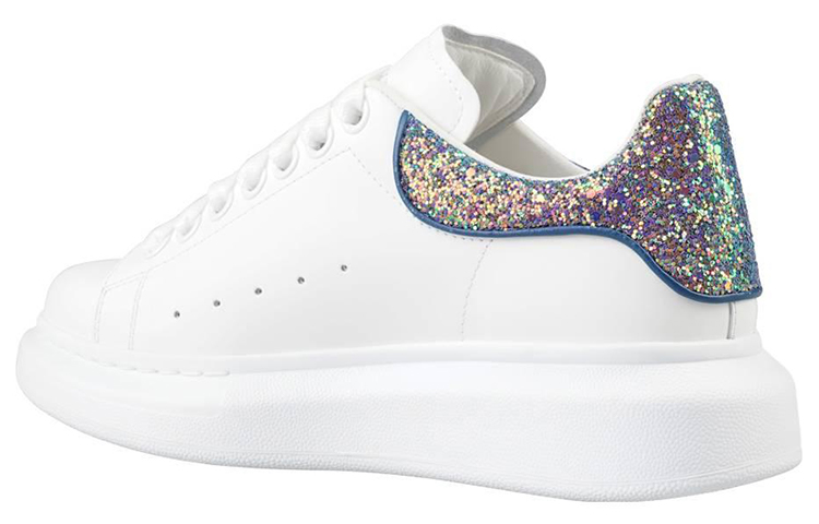 Shop (W) Alexander McQueen Oversized Sneaker 'Putih Glitter' 558945-WICG5-9994