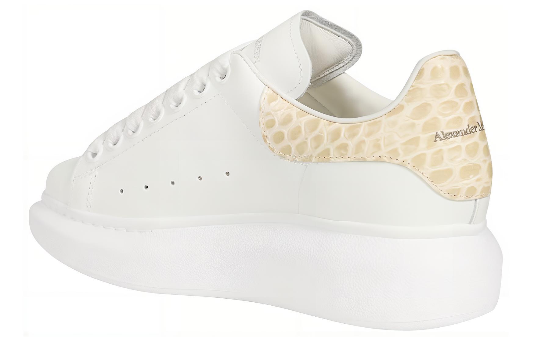 Shop (W) Alexander McQueen Kasut Bertumit Tinggi 'Putih Pasir' 553770WIBNA9758