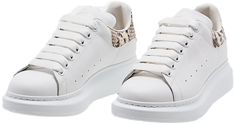 (W) Alexander McQueen Oversized Sneaker 'Putih Python Alami' 553770-WHWKC-9306 Shop (W) Alexander McQueen Oversized Sneaker 'Putih Python Alami' 553770-WHWKC-9306