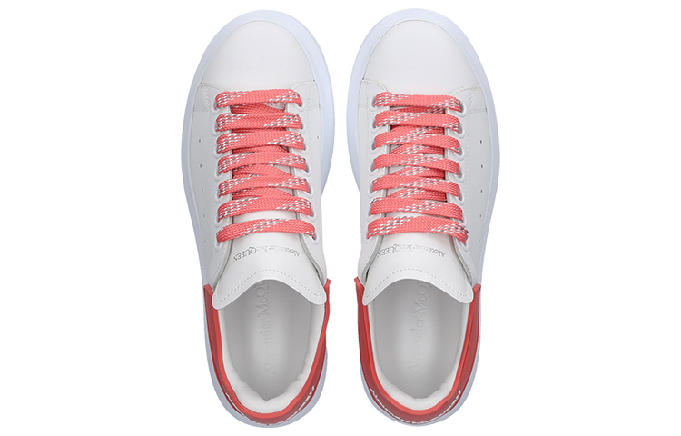 Shop (W) 알렉산더 맥퀸 오버사이즈 스니커즈 '화이트 코랄' 621056-WHXMT-9097