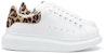 (W) Alexander McQueen Kasut ‘White Leopard’ Besar Terlebih Saiz 650787-WHZ4T-9316
