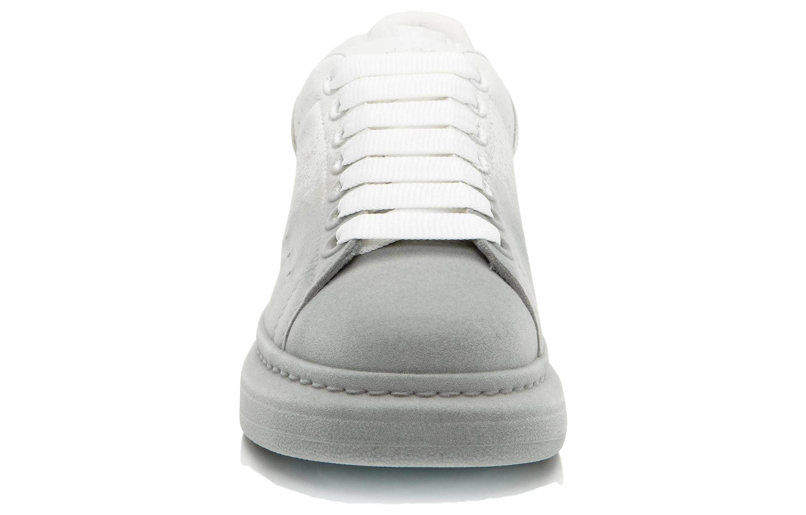 Shop (W) 亚历山大·麦昆 白灰丝绒喷雾厚底运动鞋 586388WHWM29705