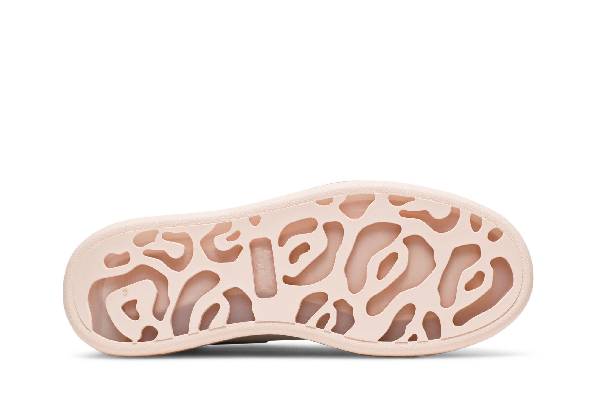 Shop (W) Alexander McQueen Zapatillas Oversized 'Blanco Oro Rosa' 611698-WHYBY-9053