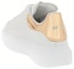 Shop (W) Sneaker Alexander McQueen Oversized 'Putih Gangsa' 718232-WIEE4-9094