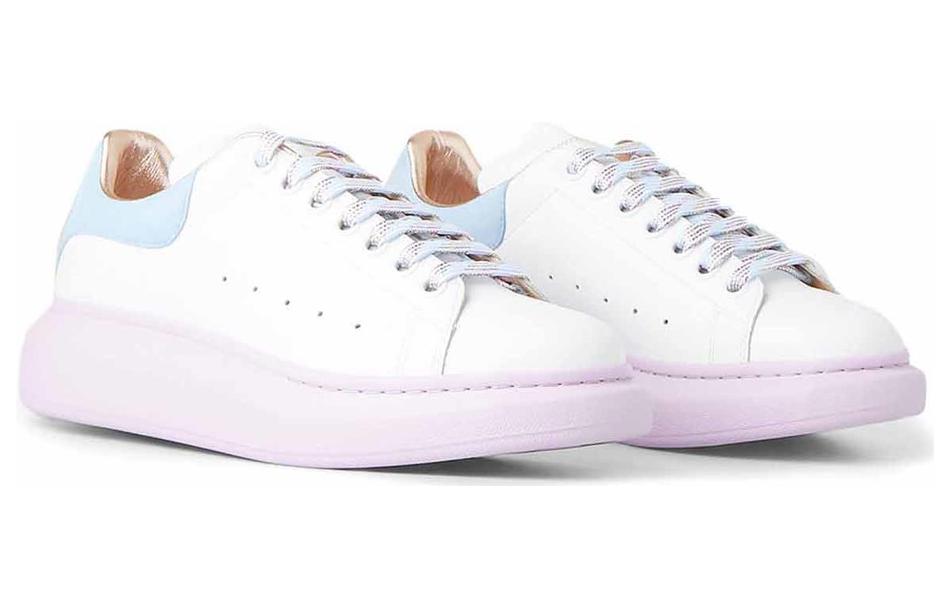 Shop (W) Alexander McQueen Zapatillas Oversized 'Blanco Azul Lila' 553770-WIAF9-9554