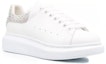 Shop (W) Alexander McQueen Kasut Oversaiz 'Kristal Putih' 666407-WIA4Z-9069