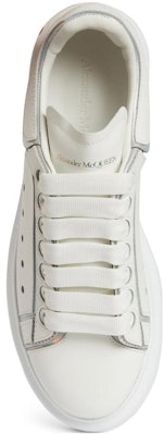 (W) Alexander McQueen Sepatu Oversized 'Putih Perak Hologram' 708750-WIBNV-9989 Purchase (W) Alexander McQueen Sepatu Oversized 'Putih Perak Hologram' 708750-WIBNV-9989