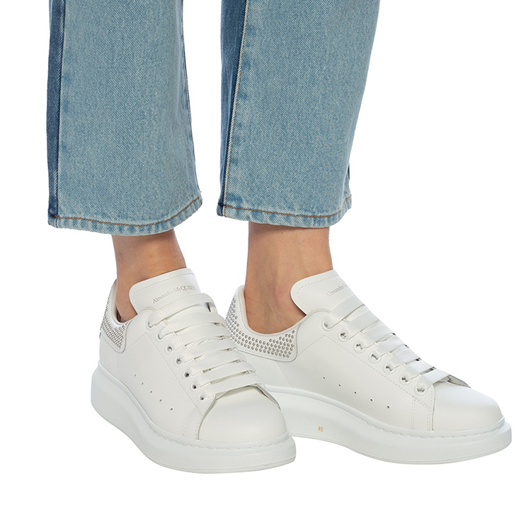 Purchase (W) Alexander McQueen Sneaker Oversized 'Putih Perak' 611696-WHQYW-9071