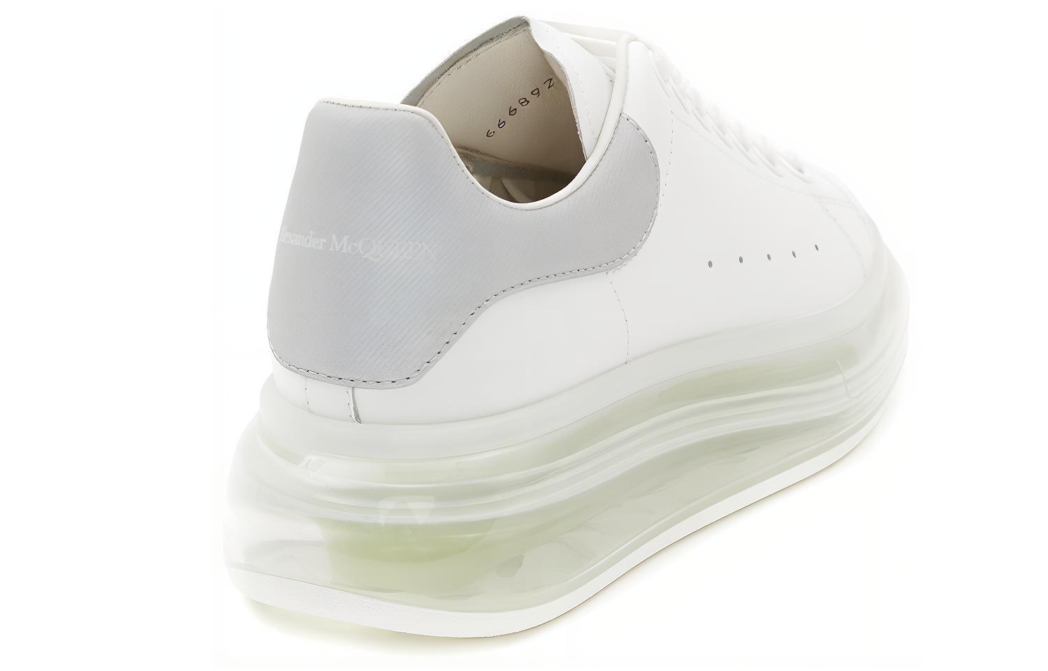 Purchase (W) Alexander McQueen Sneakers 'Putih Silver' Berjantina Besar 666892-WIA4T-9058