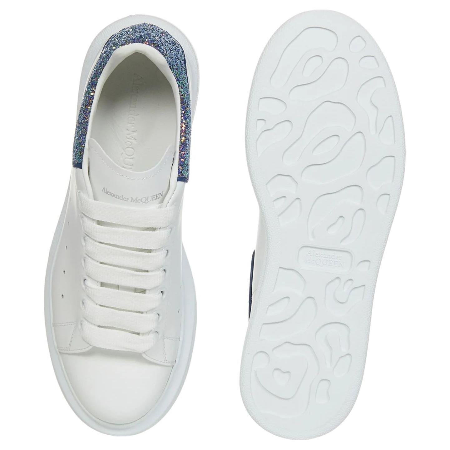 Purchase (W) Alexander McQueen Oversized Sneaker 'Putih Glitter' 558945-WICG5-9994