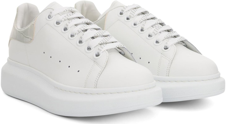 (Women) Alexander McQueen Oversized Sneaker 'White Croc' 718233WICG68959 Purchase (Women) Alexander McQueen Oversized Sneaker 'White Croc' 718233WICG68959