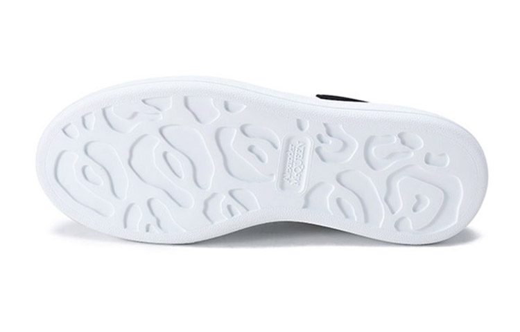 Details for Alexander McQueen亞歷山大麥昆 皮革 繫帶休閒小白時尚板鞋 女款 白色黑尾