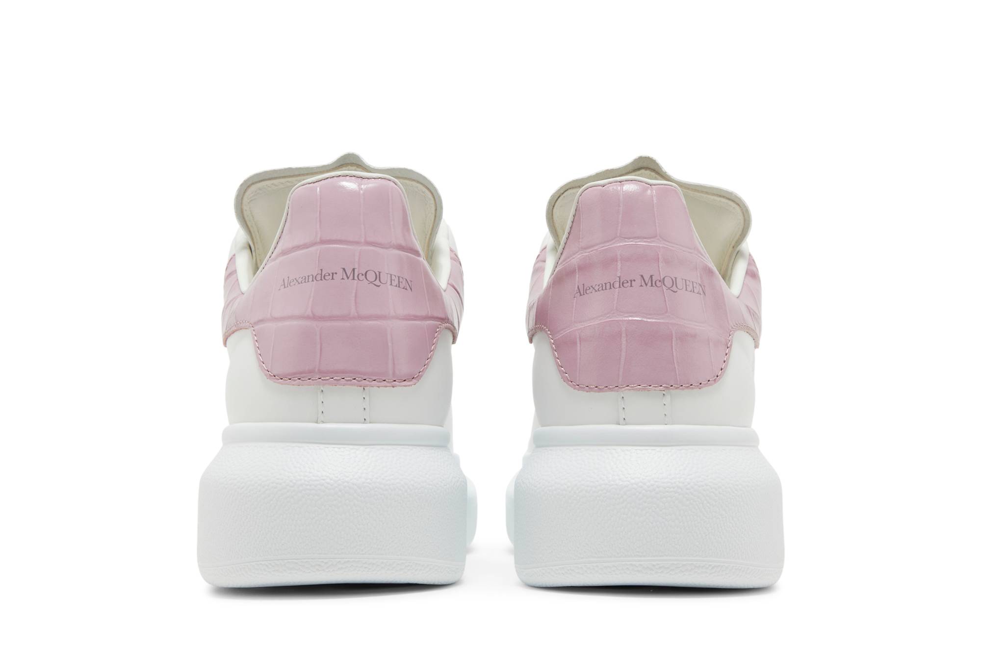 Details for (W) 알렉산더 맥퀸 오버사이즈 스니커즈 '화이트 앤틱 핑크' 718233WICG68887