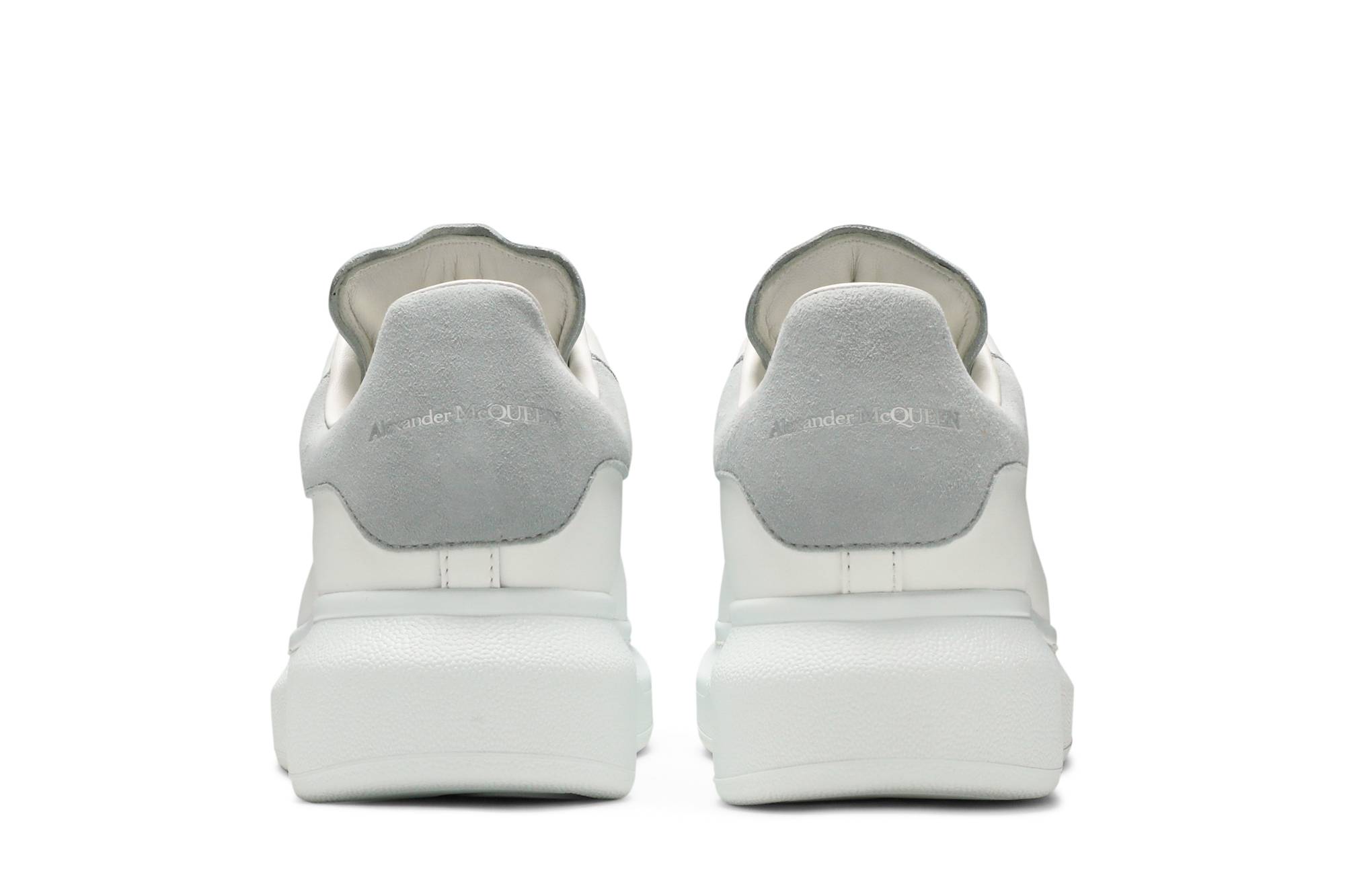 Details for (W) 亚历山大·麦昆 白色鸽灰色厚底运动鞋 553770-WHGP7-9410