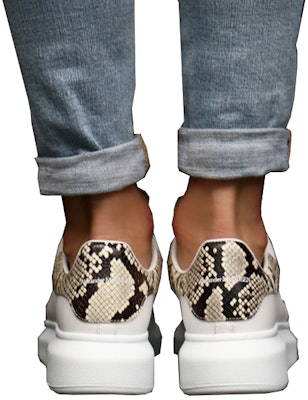 (W) Alexander McQueen Oversized Sneaker 'Putih Python Alami' 553770-WHWKC-9306 Details for (W) Alexander McQueen Oversized Sneaker 'Putih Python Alami' 553770-WHWKC-9306