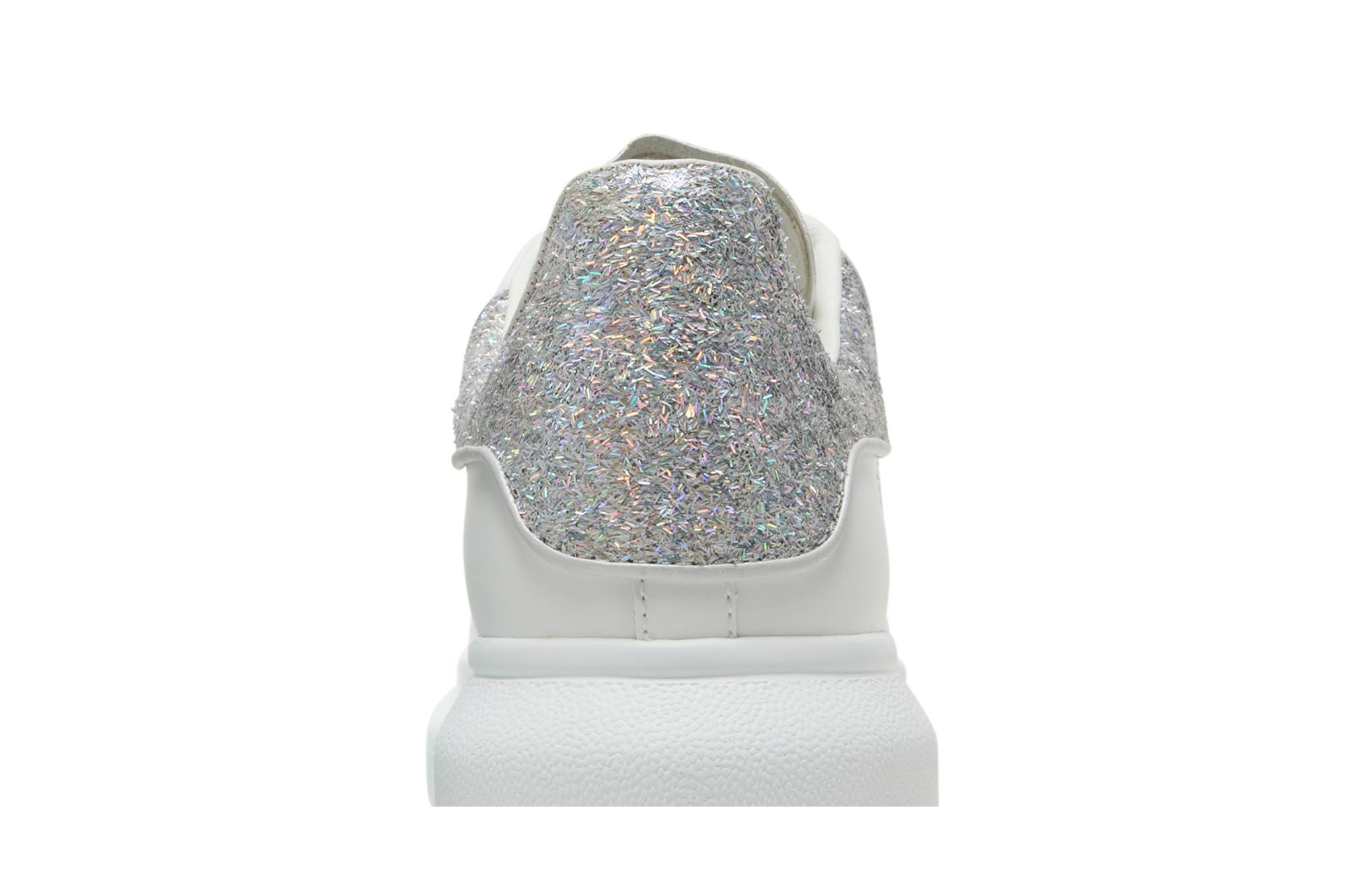 Alexander McQueen Oversized Silver Holographics Glitter (Women's)