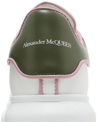 亞歷山大·麥昆 皮革繫帶低幫 時尚板鞋 女款 白綠色 Sizing 亞歷山大·麥昆 皮革繫帶低幫 時尚板鞋 女款 白綠色