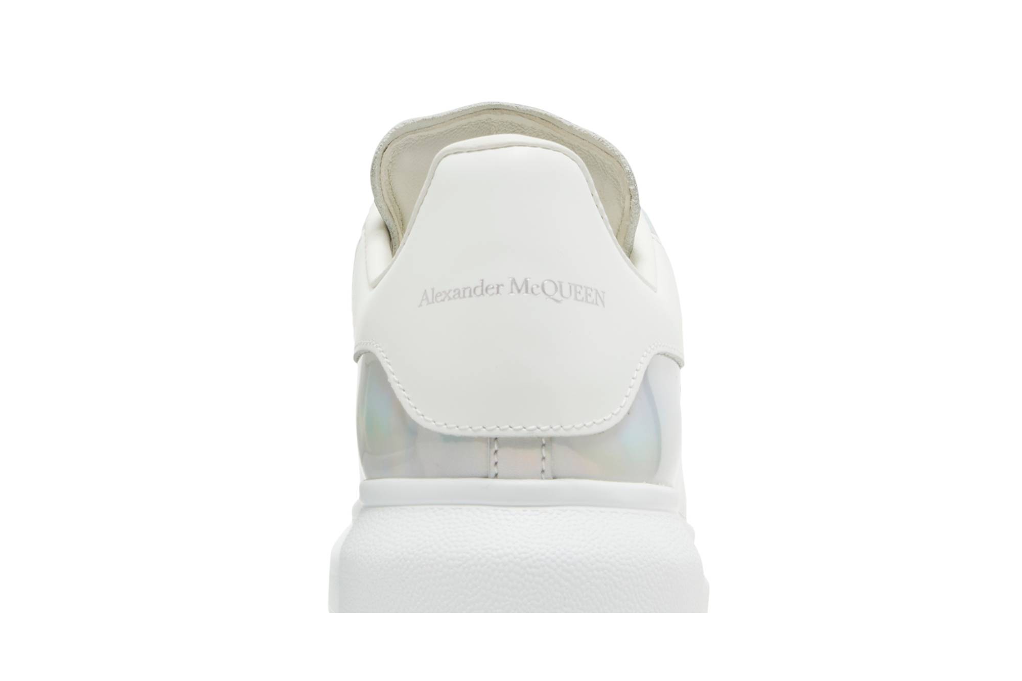 Sizing 亞歷山大·麥昆 彩虹邊 時尚板鞋 女款 白色