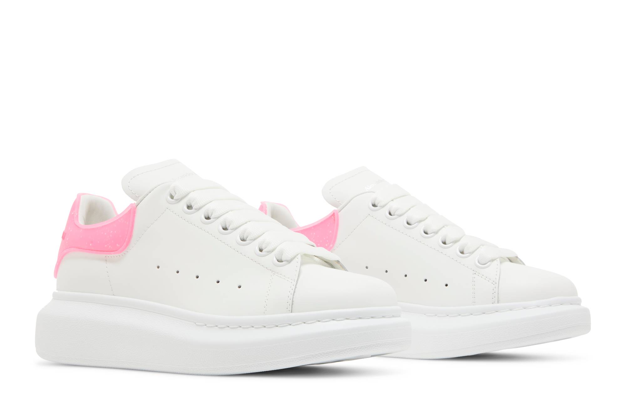 (W) Alexander McQueen Oversized Sneaker 'White Bright Pink' 圖 8