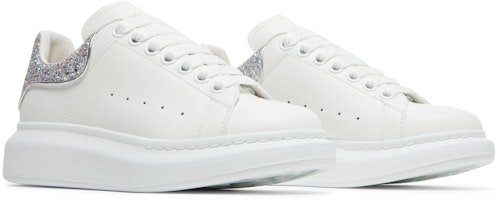 (W) アレキサンダー・マックイーン オーバーサイズスニーカー 白銀グリッター 558945-WHTQI-9413 Cheap (W) アレキサンダー・マックイーン オーバーサイズスニーカー 白銀グリッター 558945-WHTQI-9413