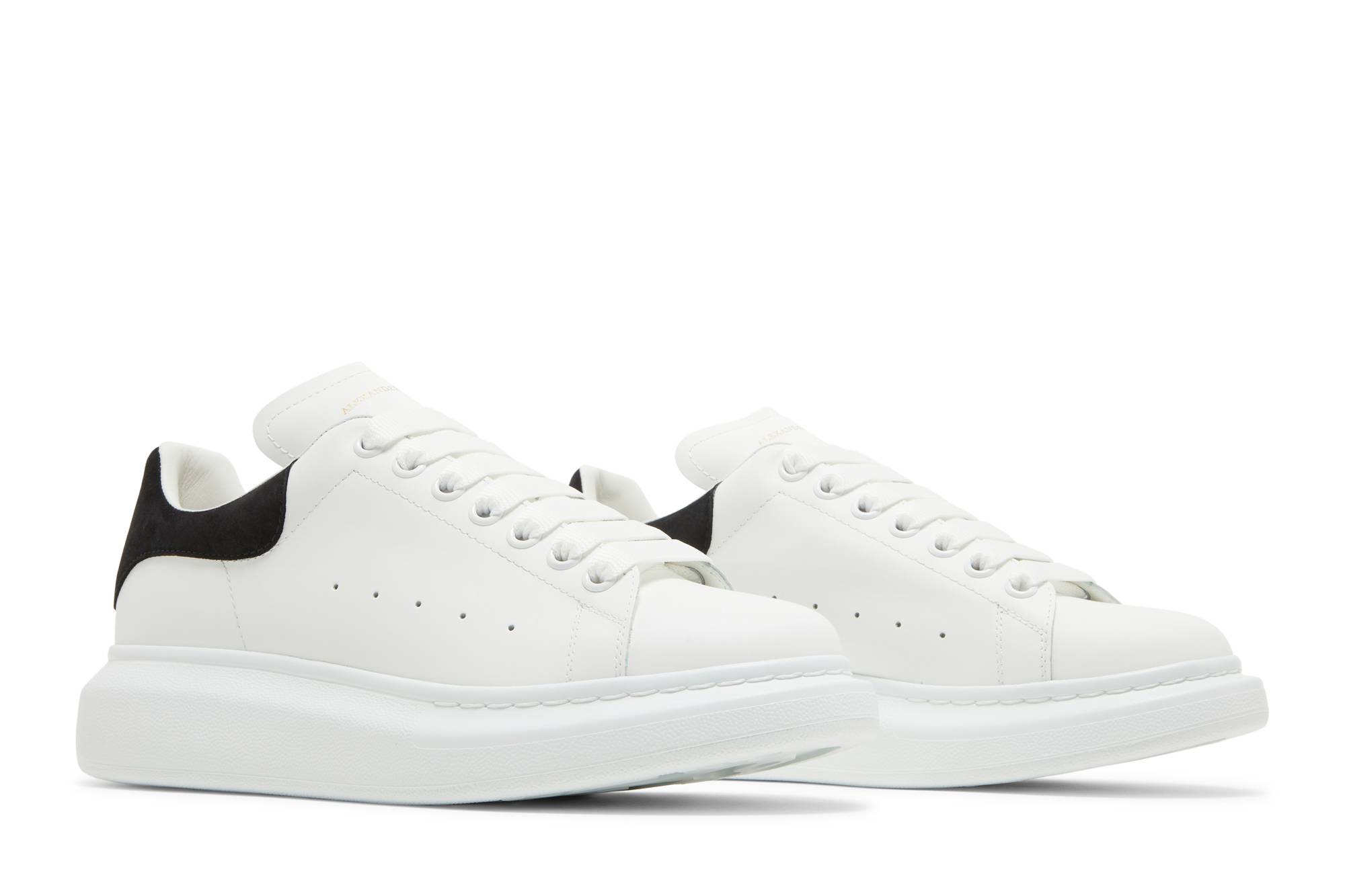 Cheap (W) Alexander McQueen Sneaker Terbesar 'Putih Hitam' 462214-WHGP7-9061