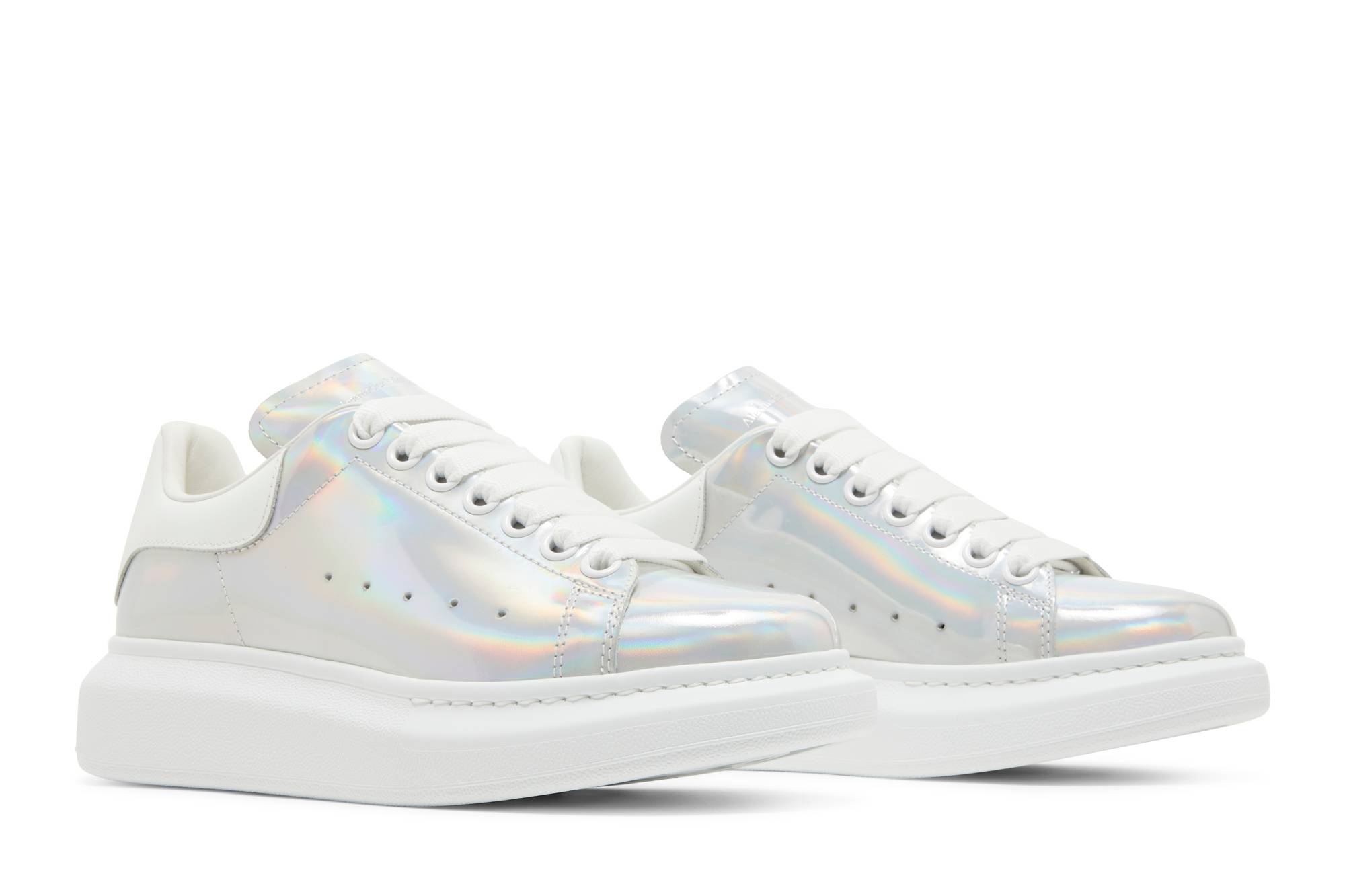 Cheap 亞歷山大·麥昆 彩虹邊 時尚板鞋 女款 白色