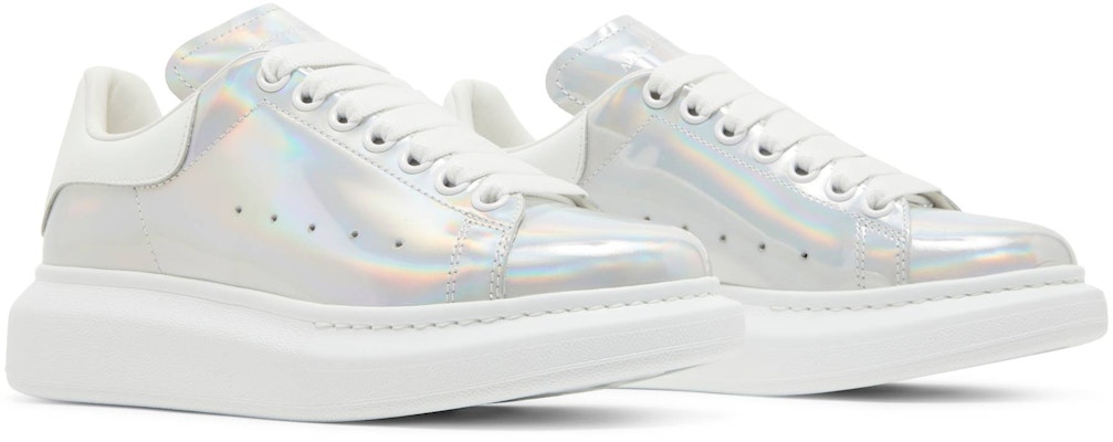 亞歷山大·麥昆 彩虹邊 時尚板鞋 女款 白色 Cheap 亞歷山大·麥昆 彩虹邊 時尚板鞋 女款 白色