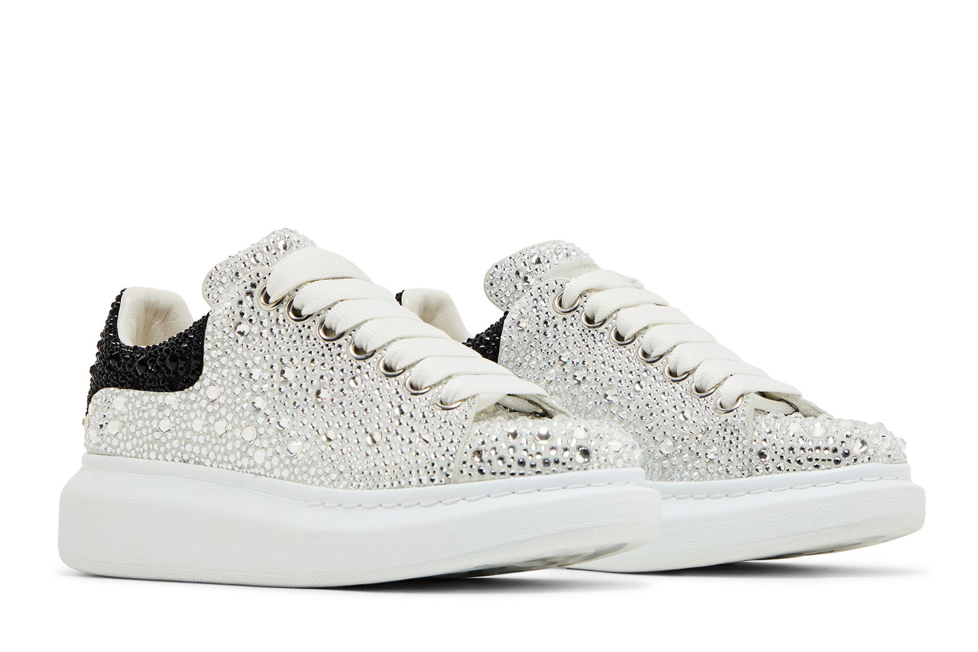 Cheap (W) Zapatillas Alexander McQueen Oversized 'Blanco Negro Cristal' 611697-WHZ39-9329