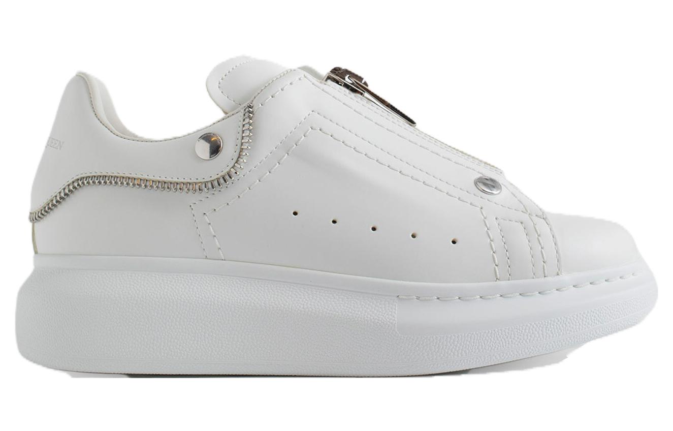 Order (W) アレキサンダー・マックイーン 白レザー快適ローカット 766896WIEE19071