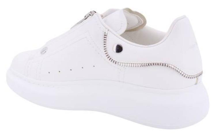 Shop (W) アレキサンダー・マックイーン 白レザー快適ローカット 766896WIEE19071