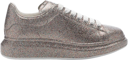 (Women) Alexander McQueen Oversized Sneaker Glitter 'Silver' 586389WHWI08100 (Women) Alexander McQueen Oversized Sneaker Glitter 'Silver' 586389WHWI08100