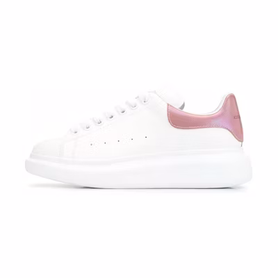 (W) Alexander McQueen Oversized Sneaker Rose back edge 'White Rose Gold'