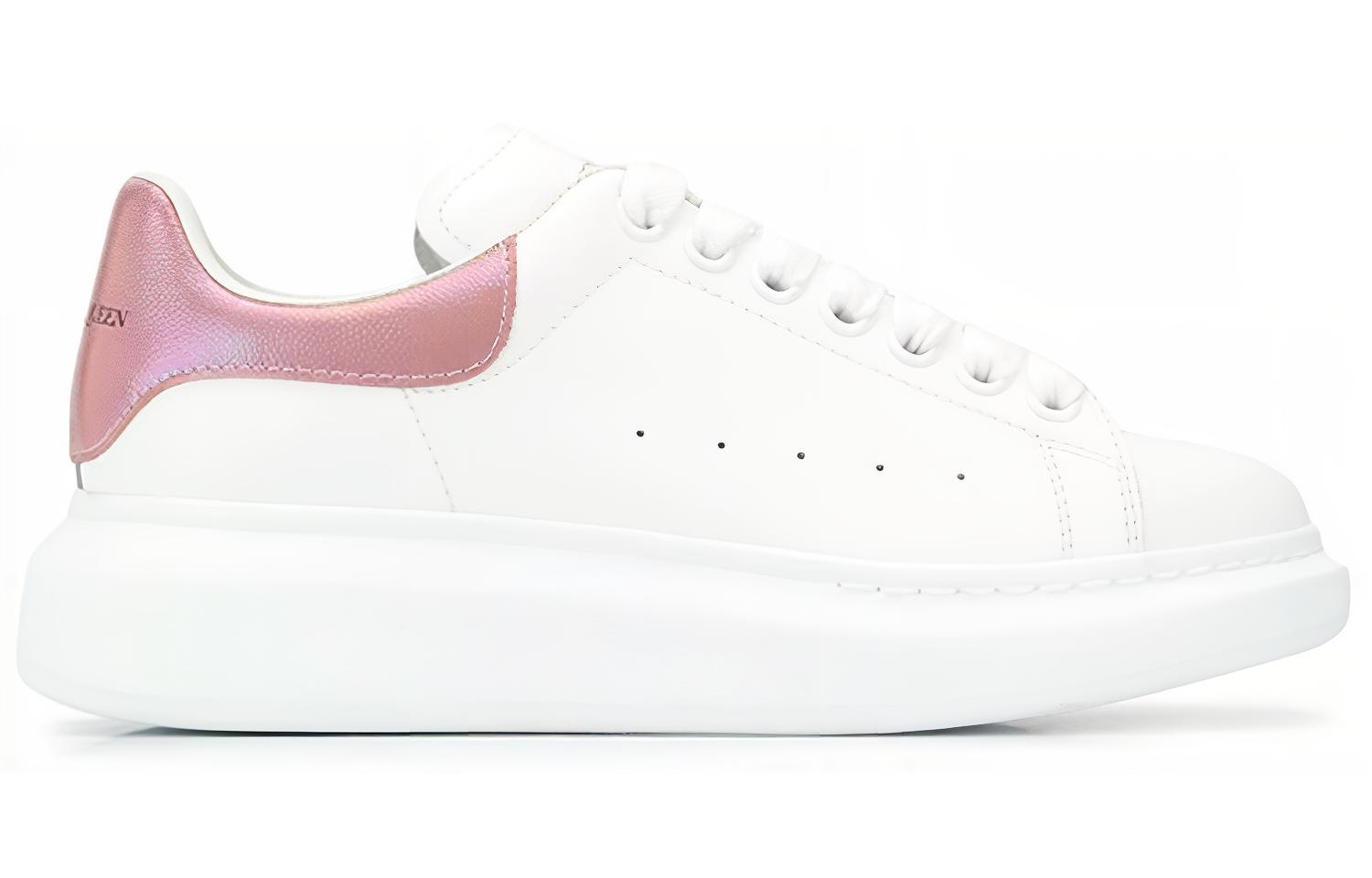 (W) Alexander McQueen Oversized Sneaker Rose back edge 'White Rose Gold' 圖 2
