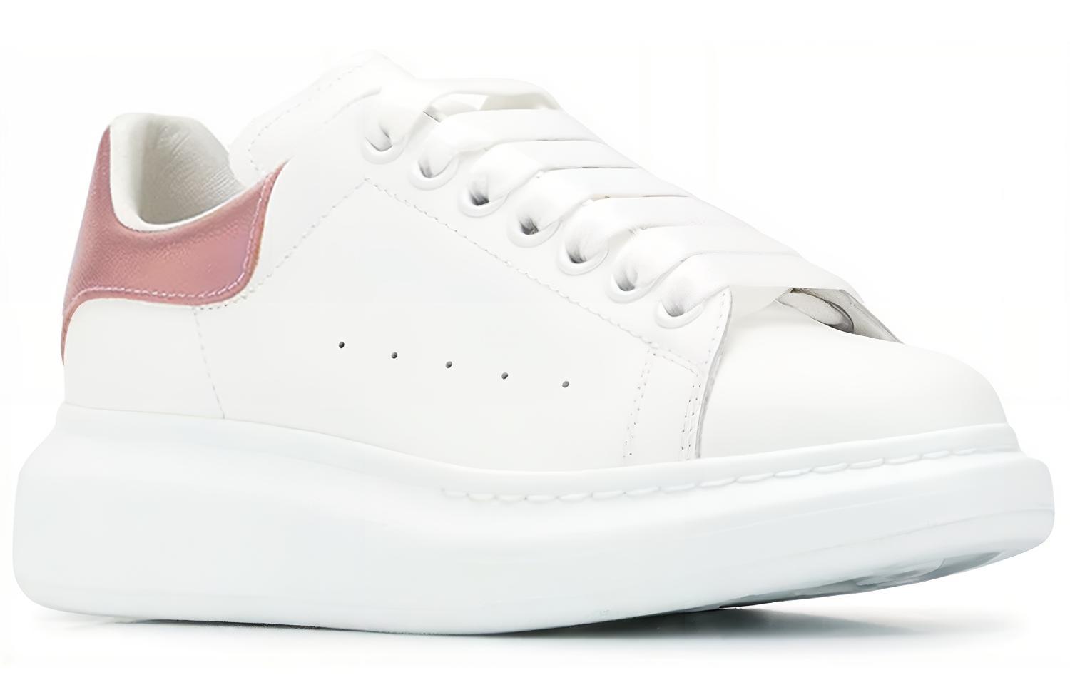 (W) Alexander McQueen Oversized Sneaker Rose back edge 'White Rose Gold' 圖 3